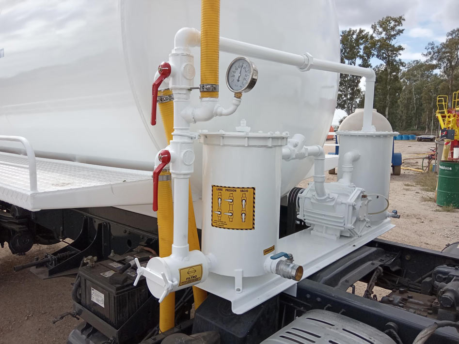 Equipamiento de camión desagotador